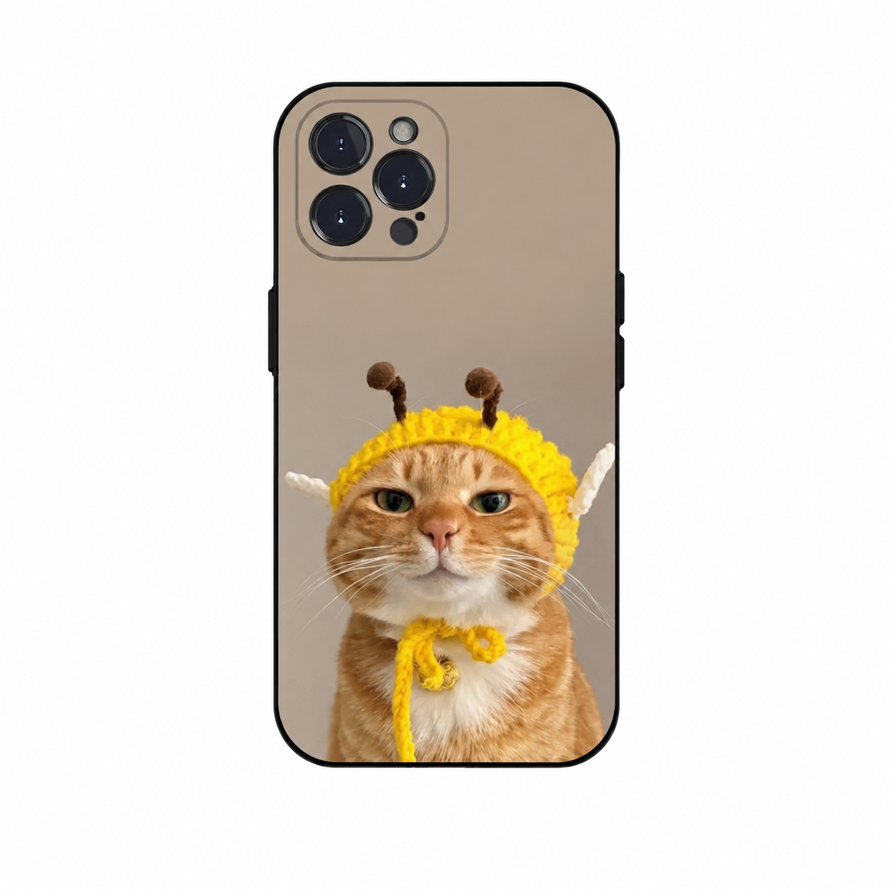 Husa iPhone Cat in Bee hat