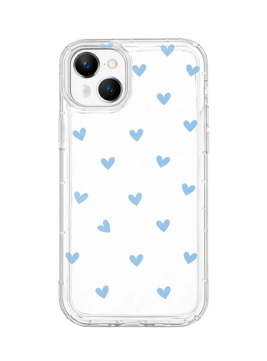 Husa transparenta iPhone Hearts