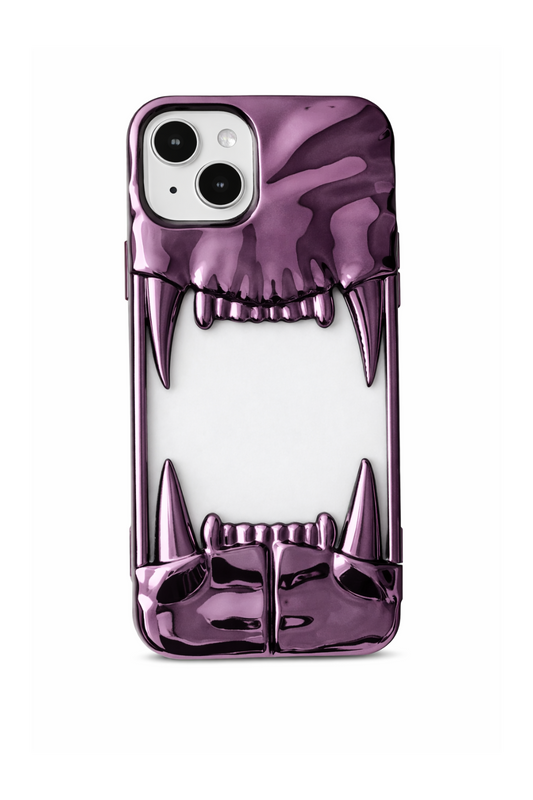 Husa iPhone Tiger Teeth Plating Purple