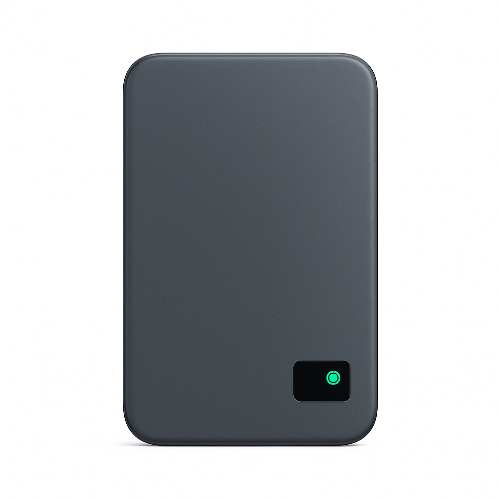 Magsafe Powerbank 50000mAh with PD20W fast charging and LED display. Ultra-thin aluminum alloy design offers secure magnetic attachment to MagSafe devices while remaining lightweight and portable. Supports two-way quick charge via USB Type-C. Compatible with MagSafe-enabled phones and tablets. CE certified with lithium battery technology for reliable, efficient charging on the go. Panthercase baterie externa, Power Bank panthercase