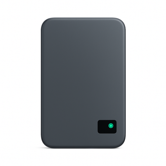 Magsafe Powerbank 50000mAh with PD20W fast charging and LED display. Ultra-thin aluminum alloy design offers secure magnetic attachment to MagSafe devices while remaining lightweight and portable. Supports two-way quick charge via USB Type-C. Compatible with MagSafe-enabled phones and tablets. CE certified with lithium battery technology for reliable, efficient charging on the go. Panthercase baterie externa, Power Bank panthercase