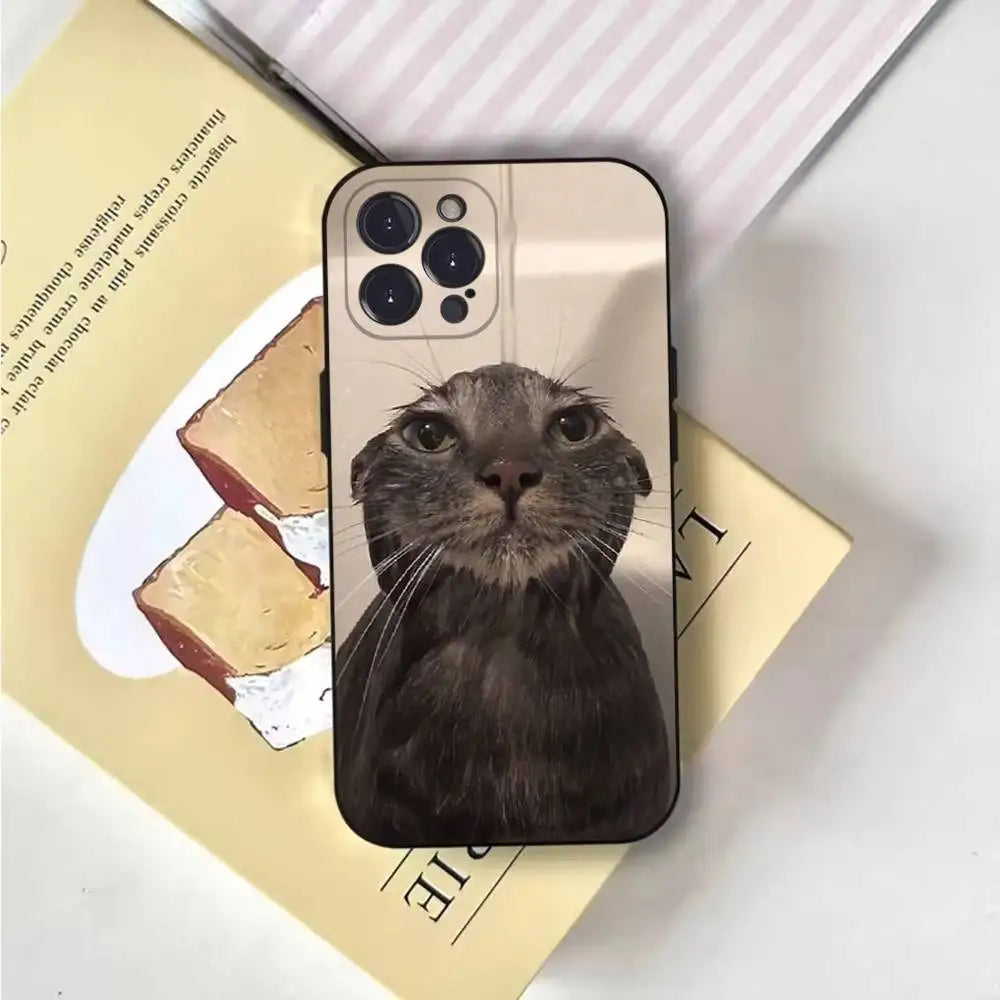 Husa iPhone Cat in Bee hat
